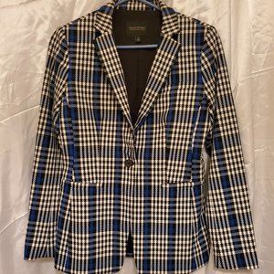 Banana Republic Long and lean plaid blazer